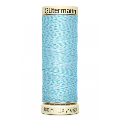 Bobine de Fil pour tout coudre Gutermann 100 m - N°195 bleu ciel