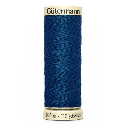 Bobine de Fil pour tout coudre Gutermann 100 m - N°967 bleu