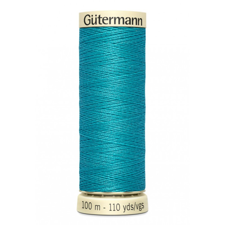 Bobine de Fil pour tout coudre Gutermann 100 m - N°715 bleu turquoise