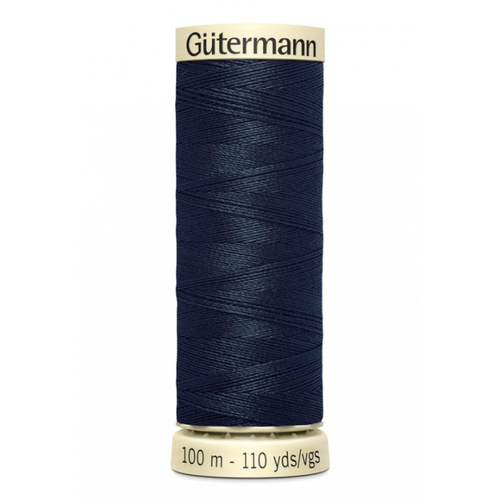 Bobine de Fil pour tout coudre Gutermann 100 m - N°595 bleu marine