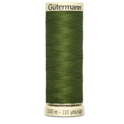 Bobine de Fil pour tout coudre Gutermann 100 m - N°585 vert kaki