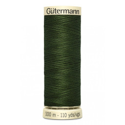 Bobine de Fil pour tout coudre Gutermann 100 m - N°597 vert kaki