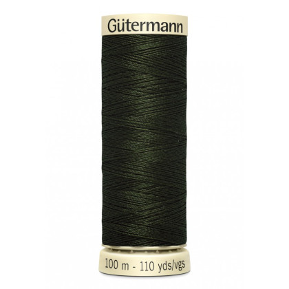 Bobine de Fil pour tout coudre Gutermann 100 m - N°304 vert kaki