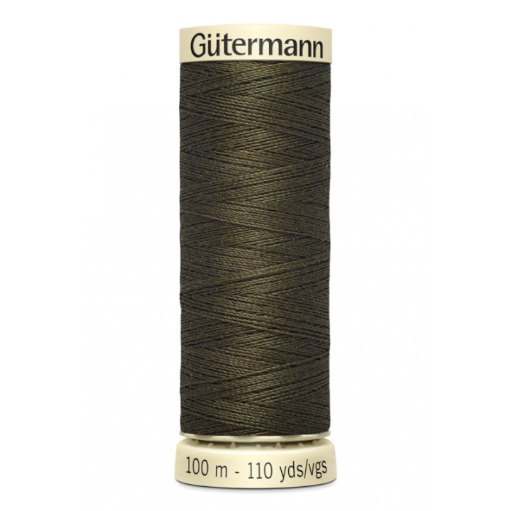 Bobine de Fil pour tout coudre Gutermann 100 m - N°689 kaki