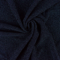 Tissu maille pailleté Aurora Bleu nuit