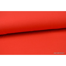 Tissu jersey coton oeko tex Rouge