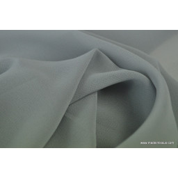 tissu Mousseline fluide polyester gris x50cm