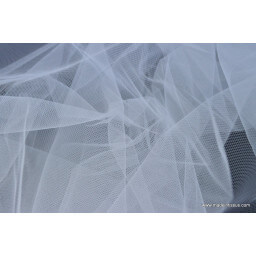 Tulle robe de mariée blanc en 3.00m de large