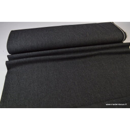 Tissu jean stretch coloris noir