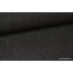 Tissu jean stretch coloris noir