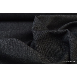 Tissu jean stretch coloris noir