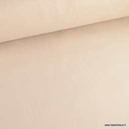 coupon de 1m de Tissu velours côtelé milleraies coton Galet -  oeko tex