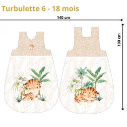 Panneau Gigoteuse à coudre Tigres - 2 tailles
