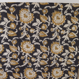 1 coupon de 46 cm deTissu Indien Block Print Ranjana - kalamkari