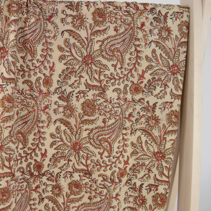 Tissu Indien Block Print Karnataka - kalamkari