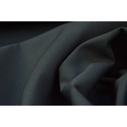 Véritable tissu gabardine anthracite x50cm