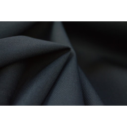 Véritable tissu gabardine anthracite x50cm