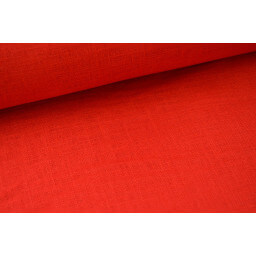 Tissu Lin lavé rouge  x50cm