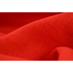 Tissu Lin lavé rouge  x50cm