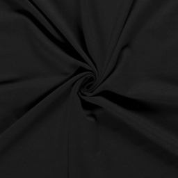 Tissu jersey French terry coloris Noir - oeko tex