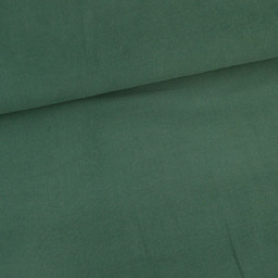 1 coupon de 90 cm de Tissu velours côtelé milleraies coton vert bouteille