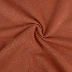 Tissu sweat lurex terracota - oeko tex