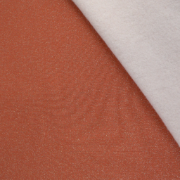 Tissu sweat lurex terracota - oeko tex