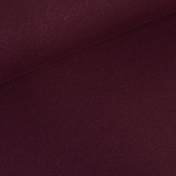 Tissu sweat lurex bordeaux - oeko tex